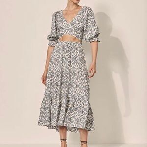 Kivari Marching Set, Crop top and Midi Skirt (Worn Once, Retails for $388)